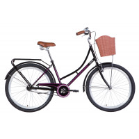 Велосипед Dorozhnik Jade 26" 2021 (черно-розовый)