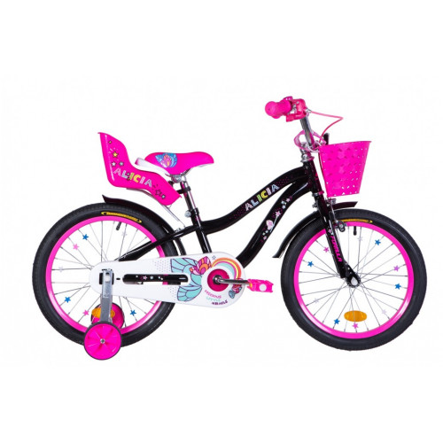 Велосипед Formula Alicia 18" 2021 (черный с розовым)