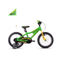 Велосипед Ghost POWERKID 16" ,зелено-желто-черный, 2021