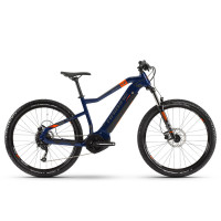 Велосипед Haibike SDURO HardSeven 1.5 i400Wh 9 s. Altus 27,5", рама XL, голубой-оранжевый-титан, 2020