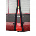Батут Atleto 183 см с двойными ногами с сеткой красный + лестница (21000604)