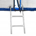 Батут Atleto 183 см с двойными ногами с сеткой синий + лестница (21000603)