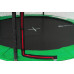 Батут Hop-Sport 12ft (366cm) black/green с внутренней сеткой